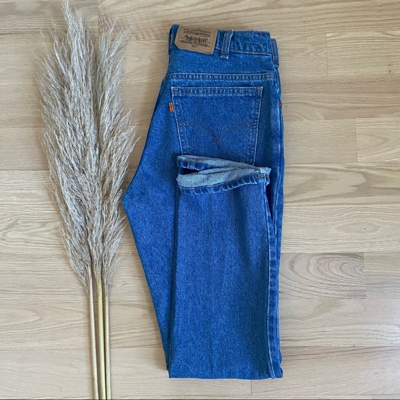 Vintage Levi’s 631 Orange Tab Jeans - Picture 4 of 9